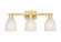 Arcadia Three Light Bath Vanity in Satin Gold (405|7163WSGG441)