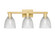 Arcadia Three Light Bath Vanity in Satin Gold (405|7163WSGG382)