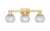 Arcadia Three Light Bath Vanity in Satin Gold (405|7163WSGG122C6CL)