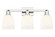 Arcadia Three Light Bath Vanity in Polished Nickel (405|7163WPNG5586GWH)