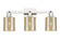 Arcadia Three Light Bath Vanity in Polished Nickel (405|7163WPNG116)