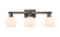 Arcadia Three Light Bath Vanity in Oil Rubbed Bronze (405|7163WOBG1216)