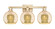 Arcadia Three Light Bath Vanity in Champagne Bronze (405|7163WCBG1288)