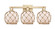 Arcadia Three Light Bath Vanity in Champagne Bronze (405|7163WCBG1218RB)