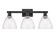 Arcadia Three Light Bath Vanity in Matte Black (405|7163WBKGBD754)
