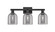 Arcadia Three Light Bath Vanity in Matte Black (405|7163WBKG5586SM)