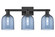 Arcadia Three Light Bath Vanity in Matte Black (405|7163WBKG5586BL)