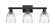 Arcadia Three Light Bath Vanity in Matte Black (405|7163WBKG442)