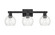 Arcadia Three Light Bath Vanity in Matte Black (405|7163WBKG1226)