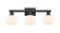 Arcadia Three Light Bath Vanity in Matte Black (405|7163WBKG1216)