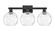 Arcadia Three Light Bath Vanity in Matte Black (405|7163WBKG12158)