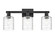 Arcadia Three Light Bath Vanity in Matte Black (405|7163WBKG1113)