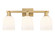 Arcadia Three Light Bath Vanity in Brushed Brass (405|7163WBBG5586GWH)