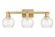 Arcadia Three Light Bath Vanity in Brushed Brass (405|7163WBBG1246)