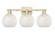 Arcadia Three Light Bath Vanity in Brushed Brass (405|7163WBBG12168WM)