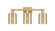 Arcadia Three Light Bath Vanity in Brushed Brass (405|7163WBBG116)