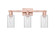Arcadia Three Light Bath Vanity in Antique Copper (405|7163WACG804)