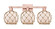 Arcadia Three Light Bath Vanity in Antique Copper (405|7163WACG1218RB)