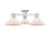 Arcadia Three Light Semi-Flush Mount in Brushed Satin Nickel (405|7163FSNG131)