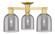 Arcadia Three Light Semi-Flush Mount in Satin Gold (405|7163FSGG5586SM)