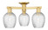 Arcadia Three Light Semi-Flush Mount in Satin Gold (405|7163FSGG292)