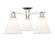 Arcadia Three Light Semi-Flush Mount in Polished Nickel (405|7163FPNGBC81)