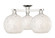 Arcadia Three Light Semi-Flush Mount in Polished Nickel (405|7163FPNG121610WM)