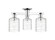 Arcadia Three Light Semi-Flush Mount in Polished Chrome (405|7163FPCG1113)