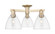 Arcadia Three Light Semi-Flush Mount in Champagne Bronze (405|7163FCBGBD752)
