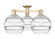 Arcadia Three Light Semi-Flush Mount in Champagne Bronze (405|7163FCBG55610CL)