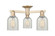Arcadia Three Light Semi-Flush Mount in Champagne Bronze (405|7163FCBG2511)