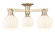 Arcadia Three Light Semi-Flush Mount in Champagne Bronze (405|7163FCBG12176WV)