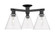 Arcadia Three Light Semi-Flush Mount in Matte Black (405|7163FBKGBC82)