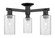 Arcadia Three Light Semi-Flush Mount in Matte Black (405|7163FBKG804)