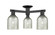 Arcadia Three Light Semi-Flush Mount in Matte Black (405|7163FBKG259)