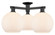 Arcadia Three Light Semi-Flush Mount in Matte Black (405|7163FBKG12110)