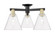 Arcadia Three Light Semi-Flush Mount in Black Antique Brass (405|7163FBABGBC82)