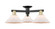 Arcadia Three Light Semi-Flush Mount in Black Antique Brass (405|7163FBABG131)