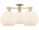 Arcadia Three Light Semi-Flush Mount in Antique Brass (405|7163FABG12110)