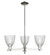 Arcadia Three Light Pendant in Satin Nickel (405|7163CRSNG382)