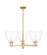 Arcadia Three Light Pendant in Satin Gold (405|7163CRSGGBD92)