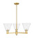 Arcadia Three Light Pendant in Satin Gold (405|7163CRSGGBC84)