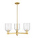 Arcadia Three Light Pendant in Satin Gold (405|7163CRSGG5586SDY)