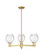 Arcadia Three Light Pendant in Satin Gold (405|7163CRSGG362)