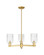 Arcadia Three Light Pendant in Satin Gold (405|7163CRSGG342)