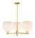 Arcadia Three Light Pendant in Satin Gold (405|7163CRSGG12110)
