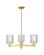 Arcadia Three Light Pendant in Satin Gold (405|7163CRSGG112)