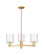 Arcadia Three Light Pendant in Satin Gold (405|7163CRSGG1113)
