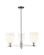 Arcadia Three Light Pendant in Polished Chrome (405|7163CRPCG5586GWH)