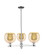 Arcadia Three Light Pendant in Polished Chrome (405|7163CRPCG1288)